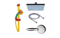 Shower heads, handles, hoses and colons