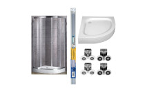 Shower cabins, trays and their spare parts