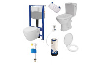 Toilets and frames, their spare parts and equipment