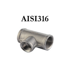 Tройник с переходом(нерж. сталь)3/4x1/2F, 3/4x1/2 IV