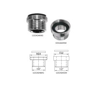 Adapteris aeratoram   M24x1/2 1335ADAMAS, M24x1/2