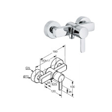 Shower faucet 388700575 chrome, ZENTA