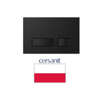 WC toilet cistern button black/matt, MOVI II