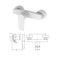 Shower faucet w/o set MG-2640-B, BĒRZUPE