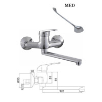 Virtuves krāns no sienas MG-6231 MED, MED