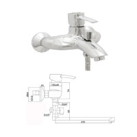Bath faucet with switch MG-6436, VENERA