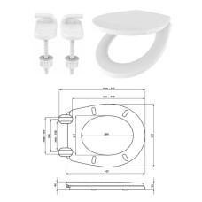WC toilet seat CLEO 09/A PL, SK265