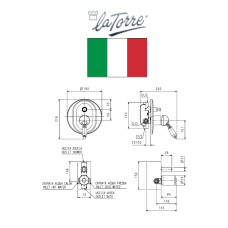 Shower faucet concealed 8050R C, chrome, ZAFIRA