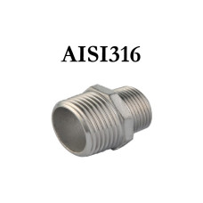 Ниппель с переходом(нерж.сталь)3/4x1/2 , 3/4x1/2