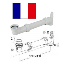 Syphon connector set with offset 0204183, 11/2X11/2