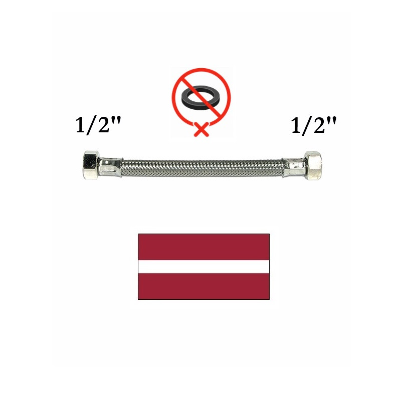 Flexible hose (stainless steel) 712/D8, FF 20
