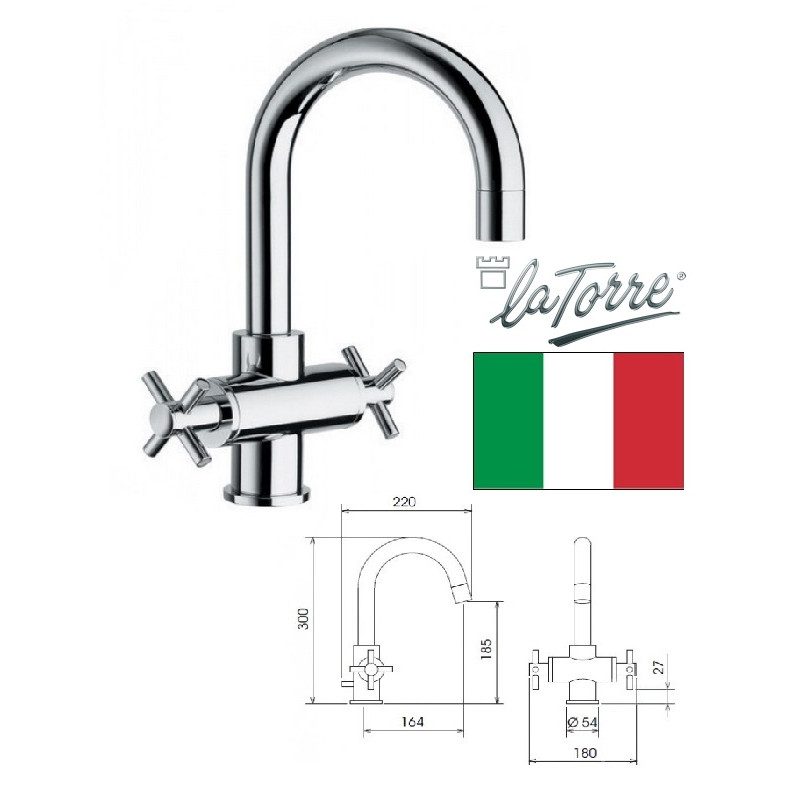 Ceramic sink faucet 14601 CR C, BITECH