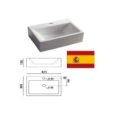 Керамическая раковина 42.5х30.5х13 0037, GERONA