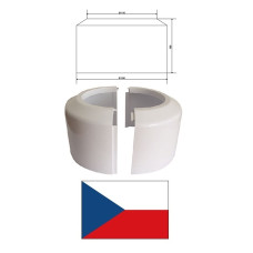 WC накладка на трубу DN100 KR10000,высок, DN100