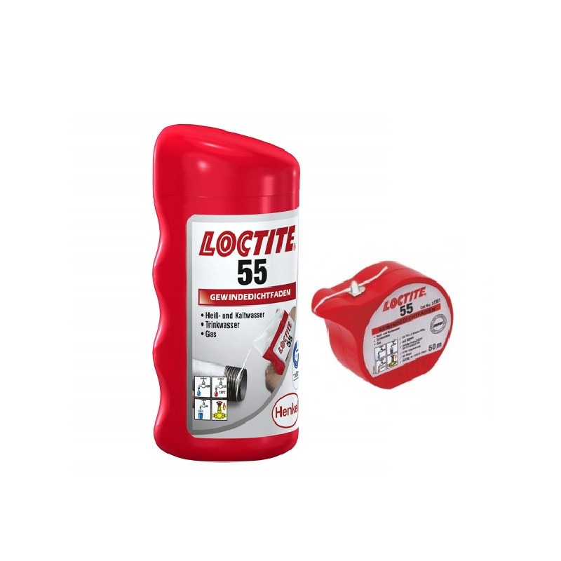 Vītņu blīv. diegs Loctite 55 50m 483292, LOCTITE