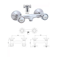 Dušas krāns bez komplekta MG-2130 RING, DIVUPE
