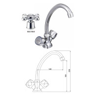 Virtuves izlietnes krāns MG-2150 RING, DIVUPE