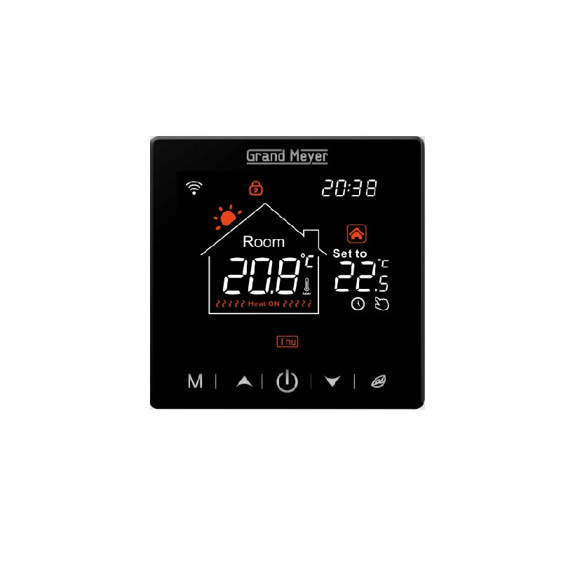 Termoregulators grīdas,melns SN-20 Wi-Fi, SN-20 WiFi