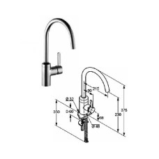 Kitchen sink faucet 428039675/NT, BINGOSTAR