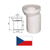 WC ekscentrs DN100 KE15000, 58.206.00, DN100