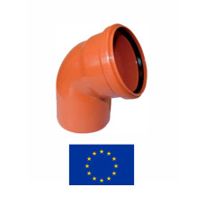 External sewer elbow PVC DN110/67^ 851, 110/67^