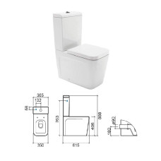 WC pot with SC seat 127024004, ADVANCE