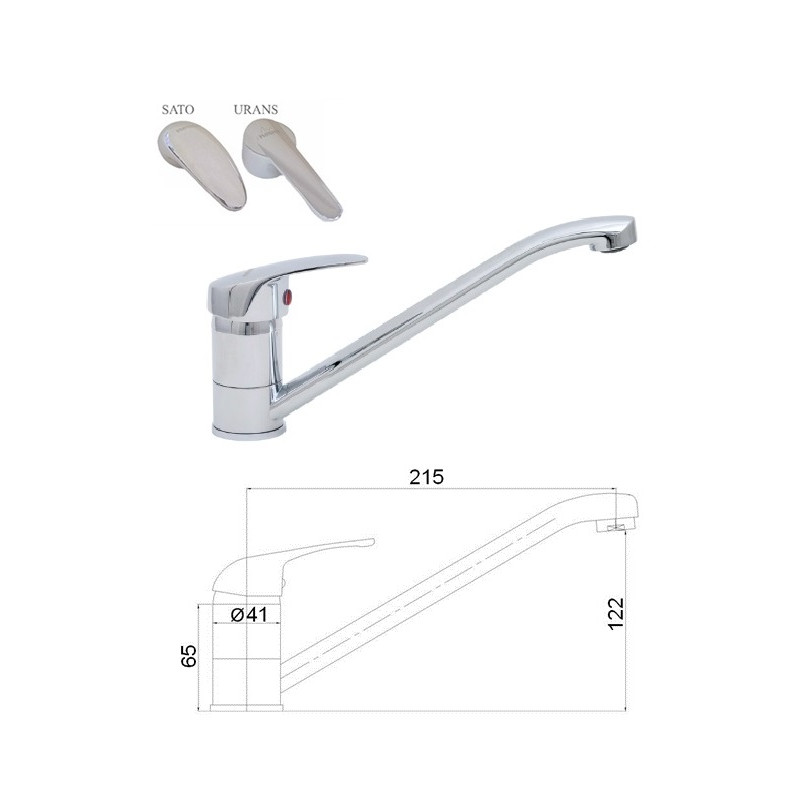 Virtuves izl. krāns MG-3250, URANS