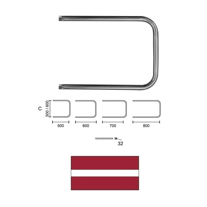 Tow.dryer P-type L-800 C-500 1* 11638, P-VEIDA