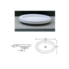 Керамическая раковина 450х700х110 L945, ULAHOP E