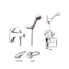 Смеситель для кер.раковины с душем 1050, PANTHER