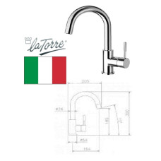 Ceramic sink faucet 12600 GER C, TECH