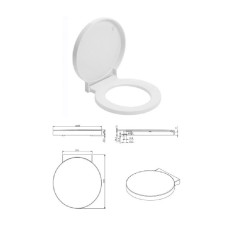 WC toilet seat soft close 212310, white, REFLEX