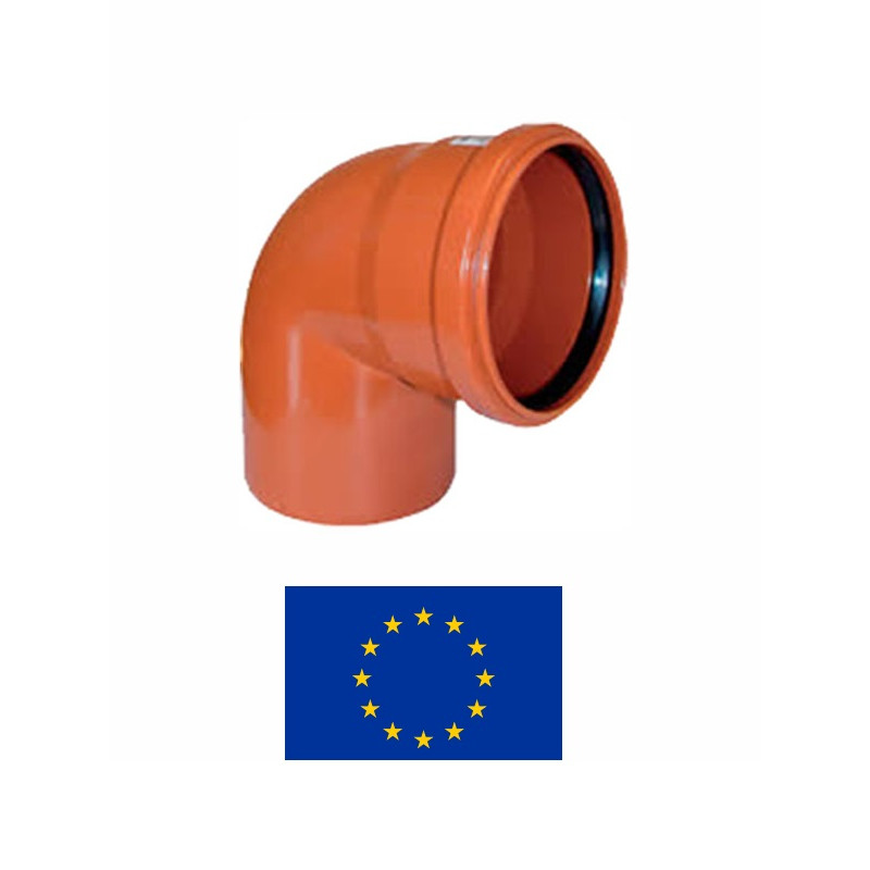 Отвод наружной канализ.ПВХ DN110/87^ 851, 110/87^