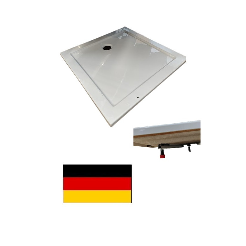 Paliktnis dušai,akrila 90x90 DW ar kājām, JOOP!