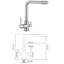 Kitch. faucet with dr.water outl.MG-2058, ABAVA