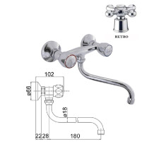 Kitchen sink faucet MG-2145 RING, DIVUPE