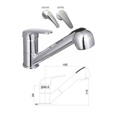 Kitchen sink faucet MG-6256, JUPITS