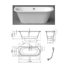 Syphon overflow for bathtub 31101, Vannai