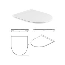 WC toilet seat soft close 2366100, SANLIFE