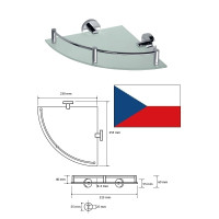 Glass shelf Omega 104202162, OMEGA