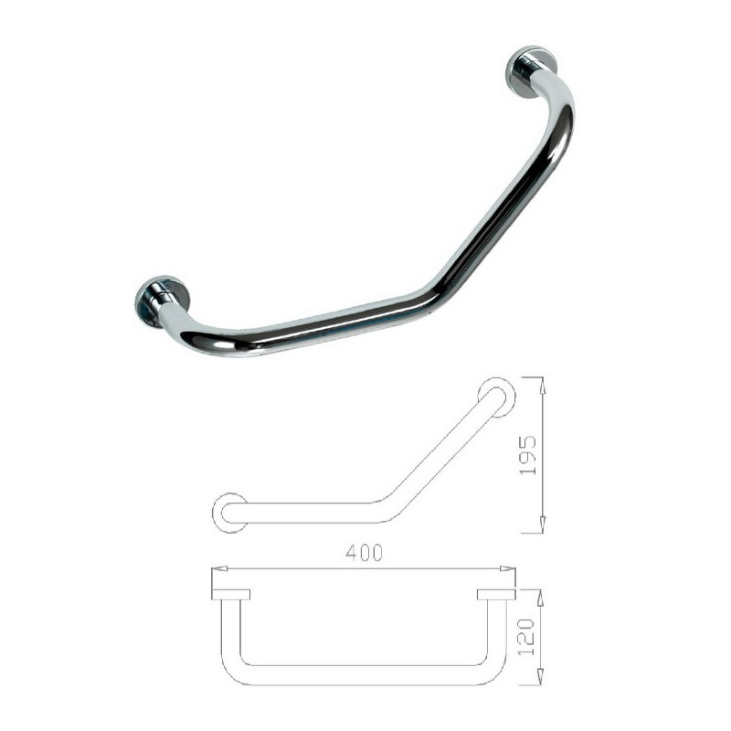 Atbalsta rokturis pulēts SIENA #16354.B, NOFER