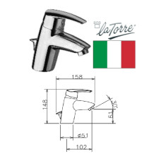 Ceramic sink faucet 29001 CS C, MOONLIGHT