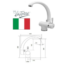 Sink faucet with tilt spout 5114, HROMS/MAT