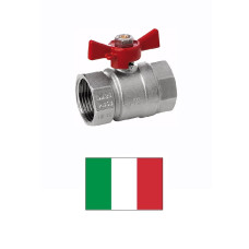 Ball valve, butterfly handle F-F 7752, 1/2