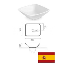 Ceramic sink 30x30x11cm 4050, BAVIERA