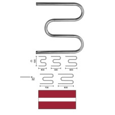 Tow.dryer M-type L-500 C-500 1* 10341, M-VEIDA