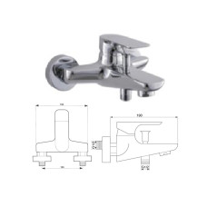 Смеситель для ванны без комплектаMG-2320, SALACA