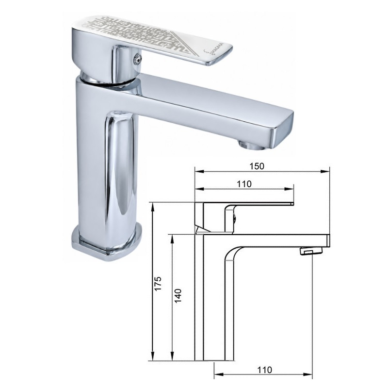 Keraamiline valamusegisti MG-2560/L, LIELVARDE