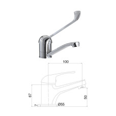 Ceramic sink faucet MG-6260 MED, MED