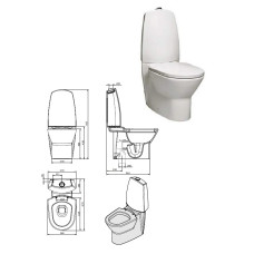 WC toilet seat 213110, white, NEW DAY